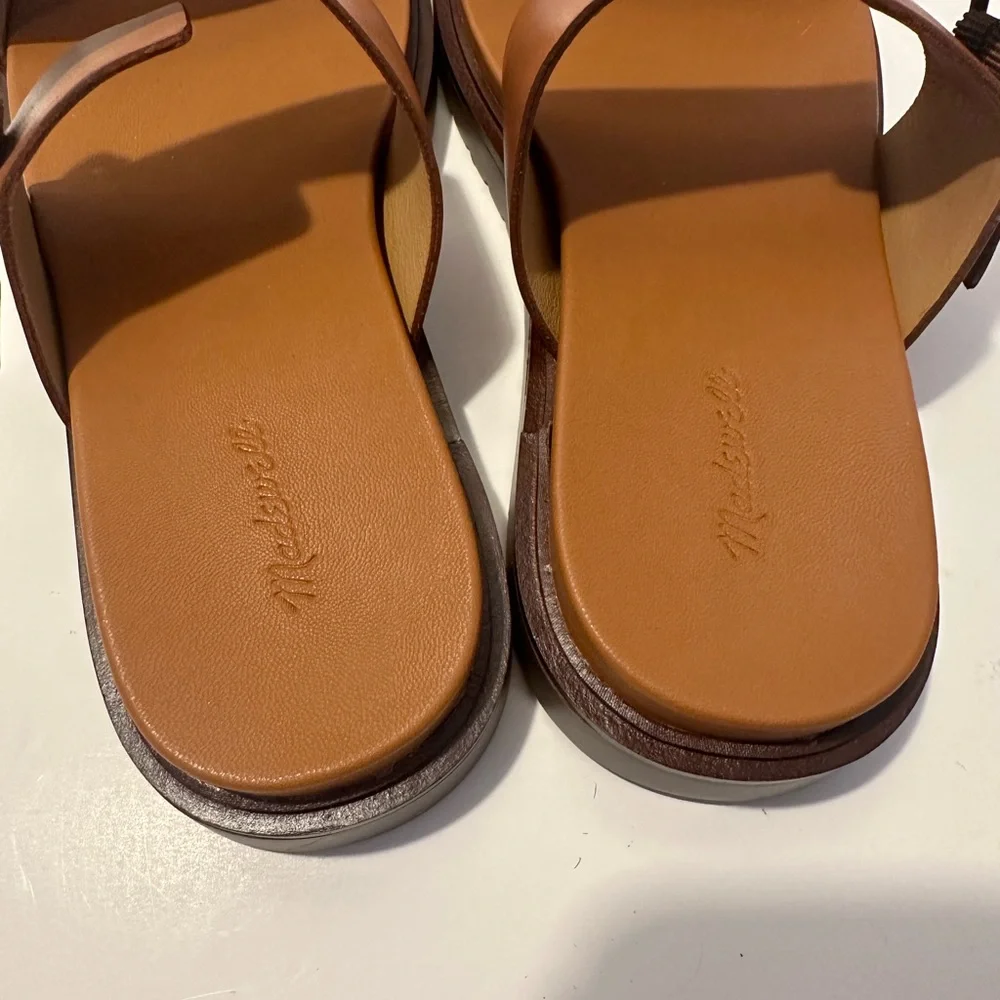 NWOT Madewell The Dee Double-Strap Slide Sandal- Size 7.5 - Picture 4 of 7